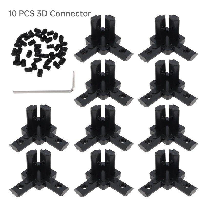 22Pcs 2020 Series Aluminum Extrusion Connectors, CLAHJQX Aluminum Extrusion T-Slot