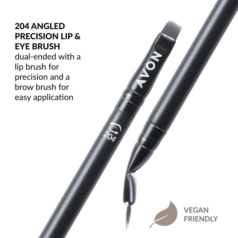 Avon Angled Precision Lip & Eye Brush, with Lip Brush
