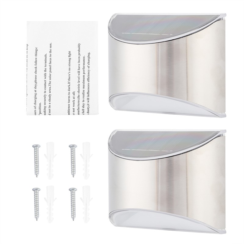 Stainless Steel Solar Fence Security Lights LightControl Step Wall Lamp