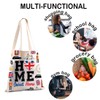 JXGZSO Funny London Tote Bag Home Sweet Home British Tote
