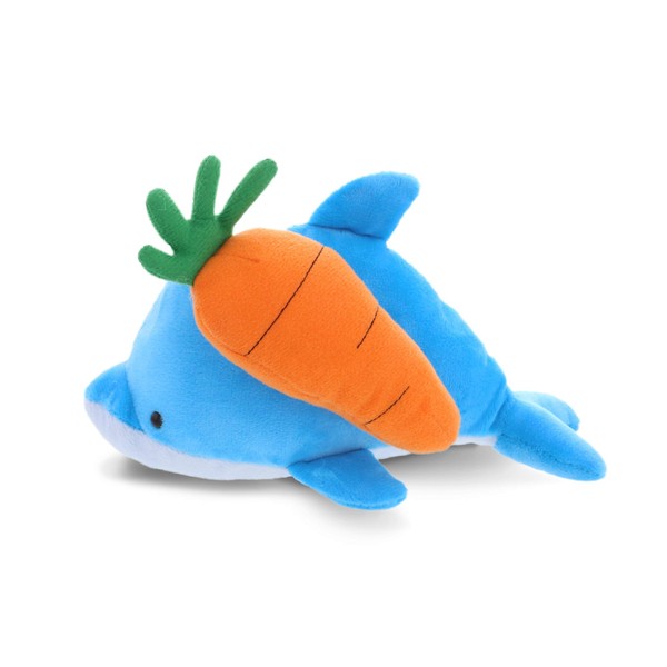 DolliBu Happy Easter Super Soft Plush Dolphin with Carrot -