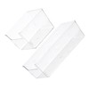DOITOOL 2pcs Acrylic Desktop Drawer Organizers Adjustable Dividers for Office