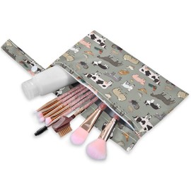 Blueangle Farm Animals Pattern Wet Dry Bag Cloth Diaper Bags - Waterproof Washable Reusable Diaper Organizer，2 Pack