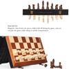 BIVOMON Magnetic Wooden Chess Set 15" Unique Chess Board Game