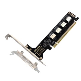 chenyang 4 Port Oculink to PCIe 4.0 X16 Adapter,SFF-8611/8612 to PCI Express Expansion Card Adapter with 8cm/12cm Slot Bracket