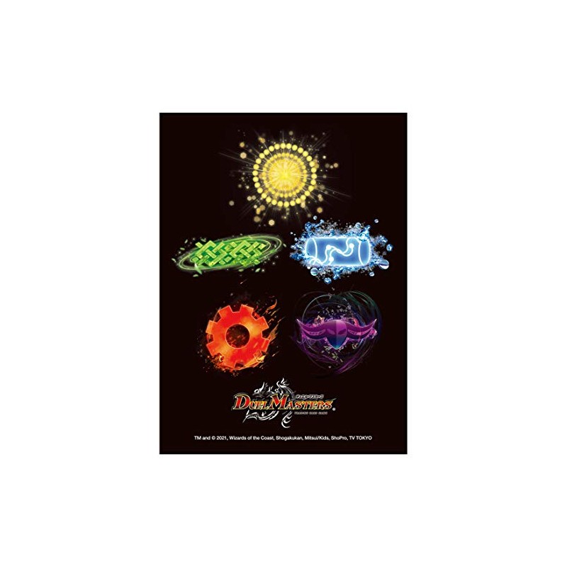 Duel Masters Standard Card Sleeve, 5 Large Civilization Version