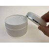 6PCS White Plastic Creams Jar with Inner Liners and Lid