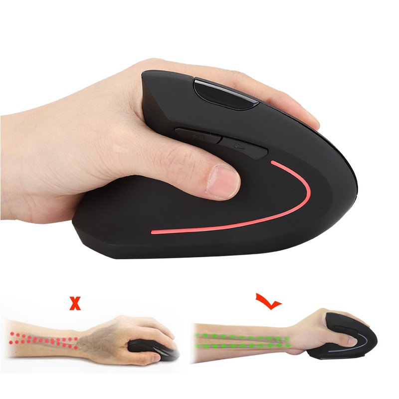 2.4G Rechargeable Left Hand Vertical Ergonomic Mouse Innovative Wireless with
