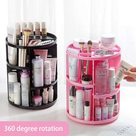 tooloflife Makeup Organiser, 360° Rotating Cosmetic Organiser, Multifunctional Makeup Storage, Beauty Organiser for Dressing Table, Dressing Table, Bedroom, Bathroom