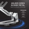 GA.MA iQ Net Hair Dryer Holder, Stainless Steel, Suction Cup