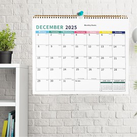 Calendar 2025-2026 Large Family Wall Calendar 2025-2026 Month to View Academic Year Wall Planner from Jul.25 - Dec. 26, 18 Month Calendars 2025/26 UK,37 x 29 cm,Thick Paper,Enough Writing Space