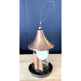 Threshold Outdoor Bird Feeder 11" - Copper Finish - Threshold: Rust-Resistant