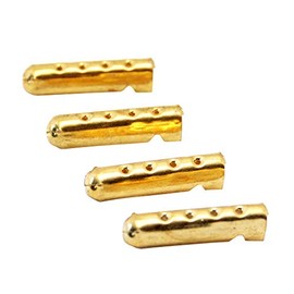 Flyinggoldfish Shoelaces Repair Kit Metal Aglets Shoe Laces Tips String Ends 24PCS Gold
