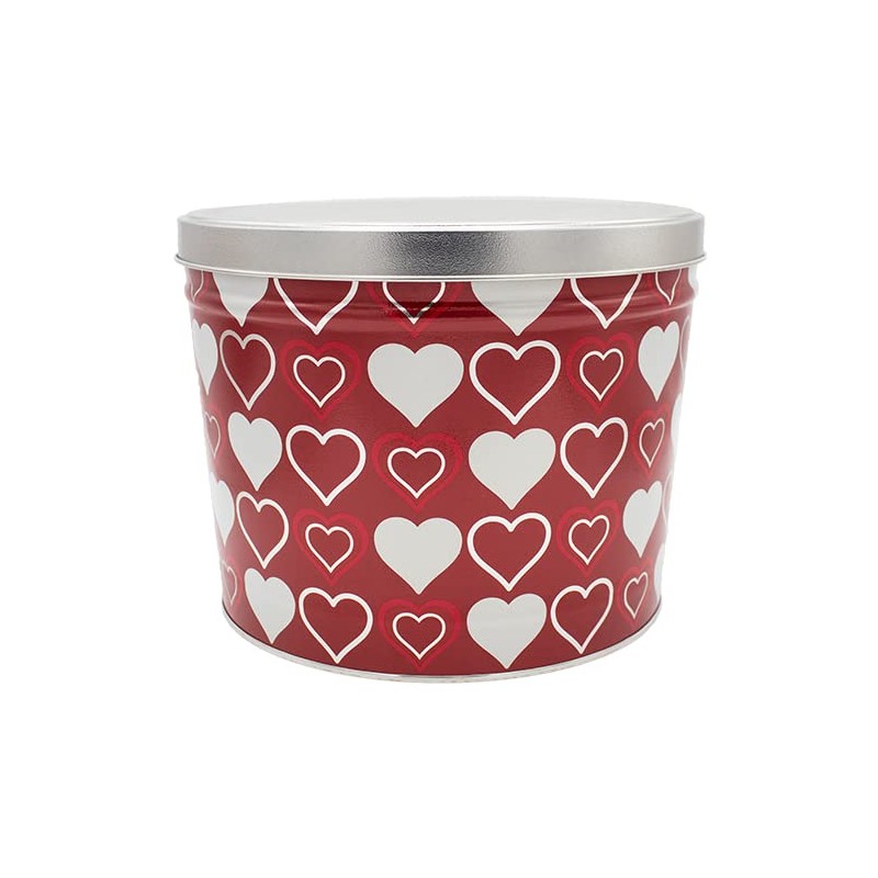 C.R. Frank Popcorn - Gourmet Popcorn Tin, 2 Gallon, Heart