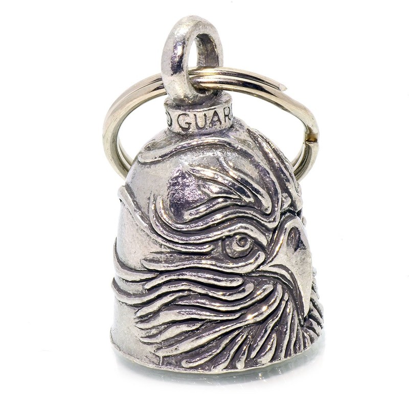 Guardian Bell USA AMGB-019 Hawk Bell Amulet Biker Keychain Traffic