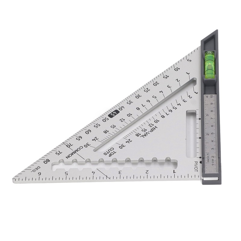 7 Inch Rafter Square with Level High Accuracy Aluminum Alloy