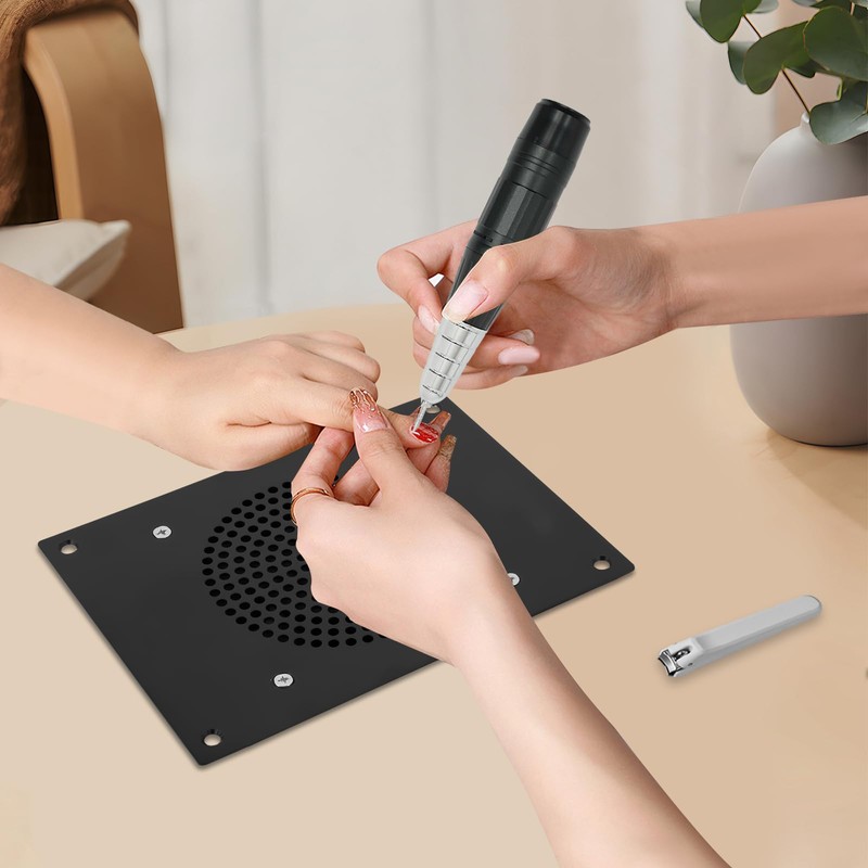 Nail Dust Collector, 110V Professional Dust Collector Nail Tech w/2