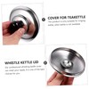 LABRIMP Stainless Steel Kettle Cover for Teakettle Whistling Lid for