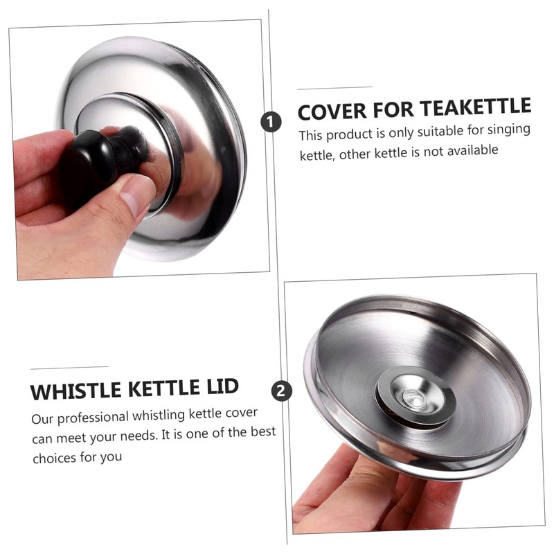 LABRIMP Stainless Steel Kettle Cover for Teakettle Whistling Lid for