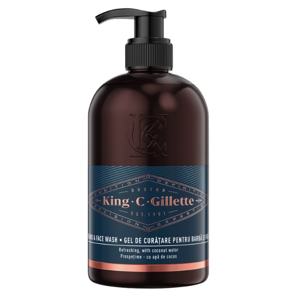 Gillette King C Gillette Beard & Face Wash 350 ml