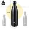 Konokyo Insulated Water Bottles,25 oz Double Wall Stainless Steel Vacumm