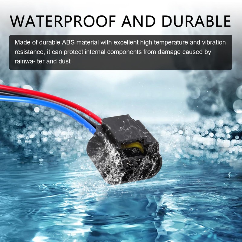 Downhill 2 PCS H13/9008 Female Socket Harness Connectors, Signal Light