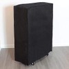 Black Folding Bed Cover Portable Bed Cover Furniture Dust Proof