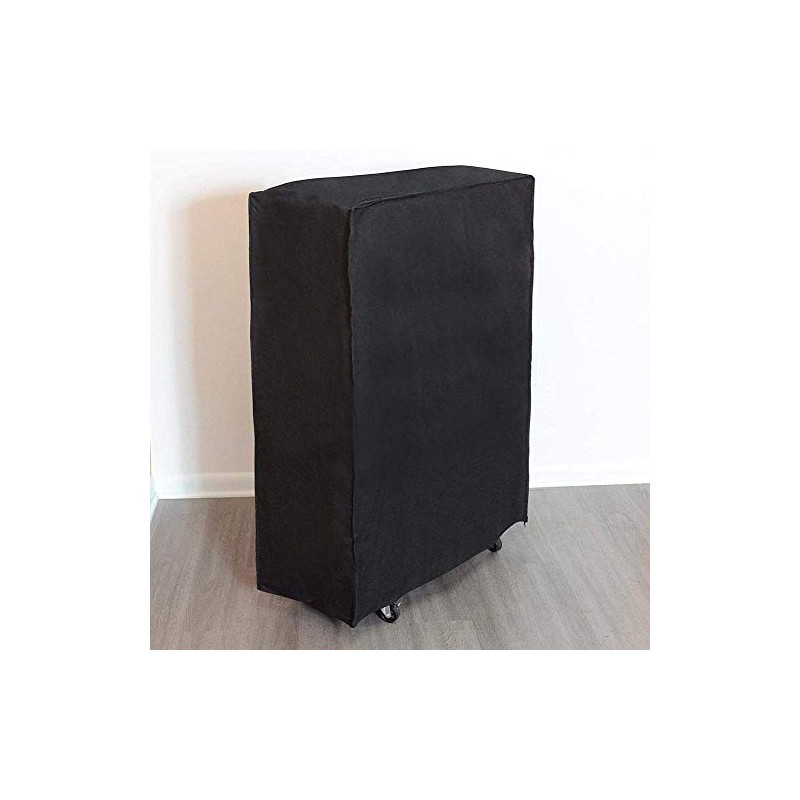 Black Folding Bed Cover Portable Bed Cover Furniture Dust Proof