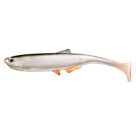 LMAB KØFI Bleak Shad 9 cm - Softbait Shad Paddle Tail Lure - Soft plastic fish for predator fishing - perch, zander and pike Color Real Roach
