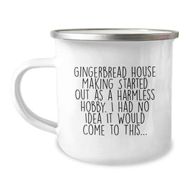 'Gingerbread House Making' Buddy, Gifts from Friends for Gingerbread House Making Enthusiasts, Graduation Unique Gifts, Camping Mug