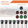 7 Pack 12mm Waterproof LED Indicator Light Small | 1/2"