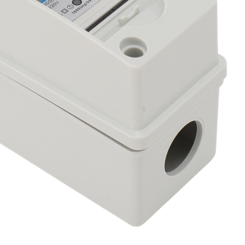 Single Phase Energy Meter LCD Backlit Display 35mm DIN Rail