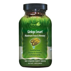 Irwing Naturals Ginkgo Smart Atencion Y Memoria 60 Pzas Sabor Sin Sabor