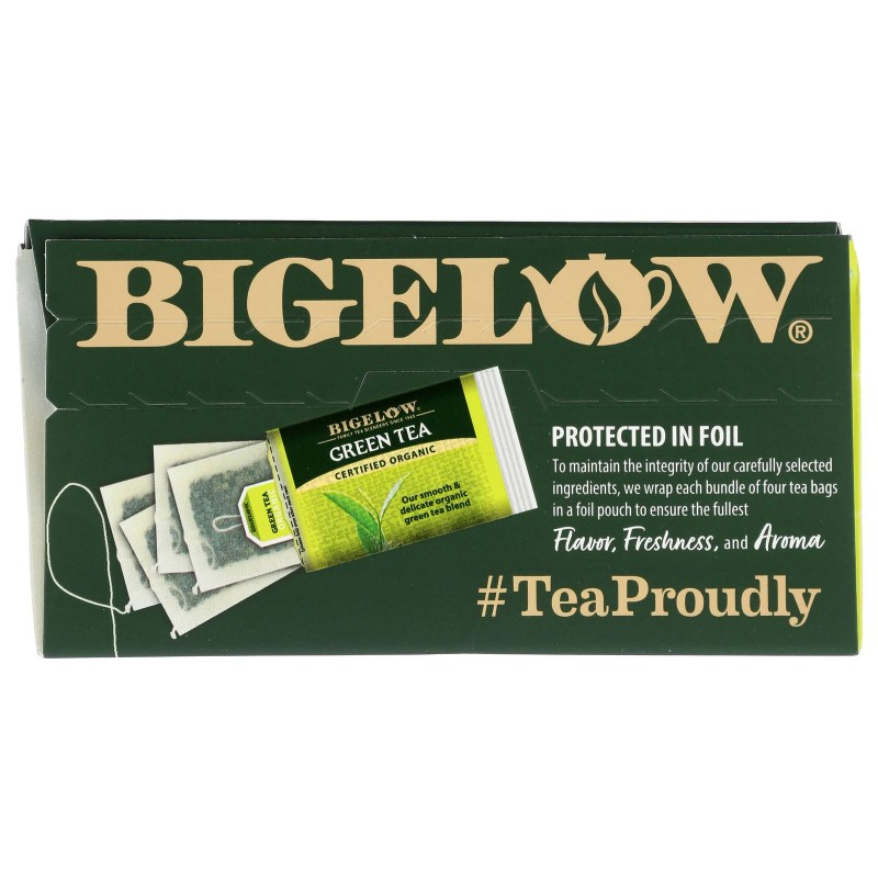 Bigelow Organic Green Tea 40 Bags 1.82 oz (Pack of