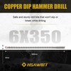 HSAWBIT 6mm x 350mm LONG SDS MASONRY DRILL BIT, TUNGSTEN