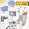 EZ Assistive Patient Lift Universal Padded Sling with Head Support,