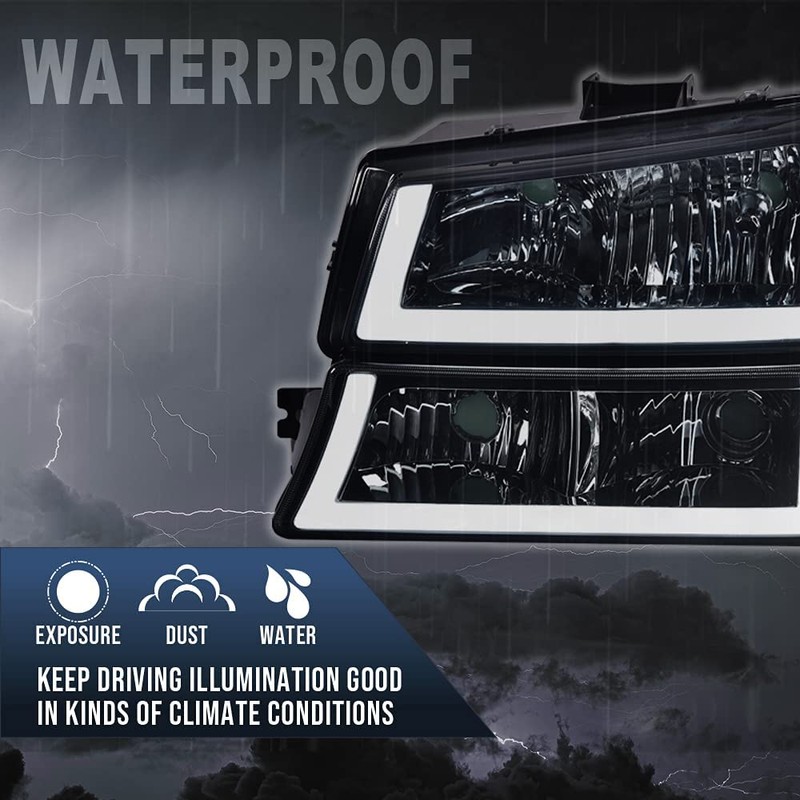 G-PLUS LED DRL headlights, Compatible with 2003 2004 2005 2006