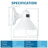 LONEDRUID 2 Pack Motion Sensor Outdoor LED Porch Light Dusk