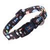 Roses&Poetry Dog Collar with Colourful Star Patterns, Adjustable Durable Puppy