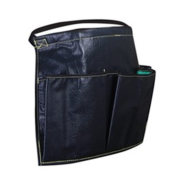 MAGID A3P22X12 22" x 12" Vinyl-Coated Waist Apron, Capacity, Volume, Vinyl Coating, 22"X12", Black (