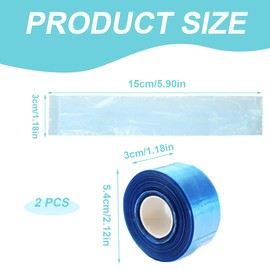 XPEX Pack of 400 Glasses Protectors for Temples, Glasses Temple Cover, Protection for Glasses Temples, Reusable Glasses Temple Protection, Protective Cover for Salon Colour and Styling (Blue)
