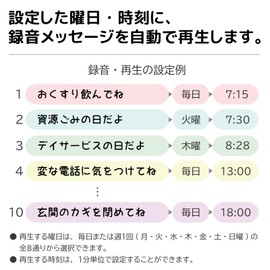 Gunma Denki It's Time! Notification Bell Main Unit Only MC-U01 Children Grandchildren Voice Recording Call Alert Notification