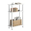 Apicizon Small Narrow Side Table, 3-Tier Skinny End Table with