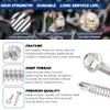 #12 x 3 Hex Washer Head Self Drilling Screws (50