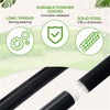 IDZO EQAE2 String Light Poles, 2pack 7-Prong with Fence Brackets,