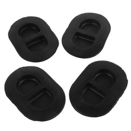 Hohopeti Tapones de Drenaje Ovalados de Goma Negra para Alfombrillas de Coche, 4 Piezas, Sellador Resistente Personalizado para Evitar Filtración de Agua y Polvo, Compatibles con Modelos