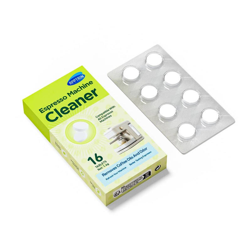 apptrin Espresso Machine Cleaning Tablets, Coffee Machine Cleaning Pods, Coffee