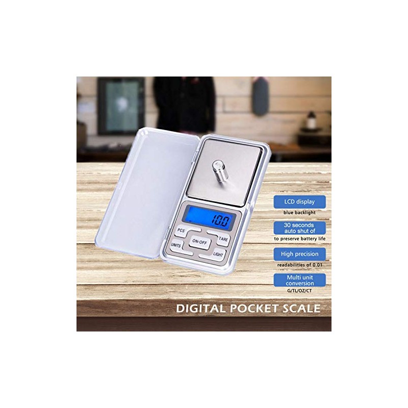 Pocket Digital Scale, BE Tool Mini Weighting LCD Display 0.1-500g