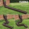 2 pack Flexible Rain Gutter Downspout Extensions,Drain Downspout Extender,Gutter Extension
