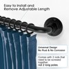 Byondeth Curtain Rods for Windows 16 to 45 Inches Adjustable